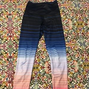 Beyond Yoga full-length striped leggings